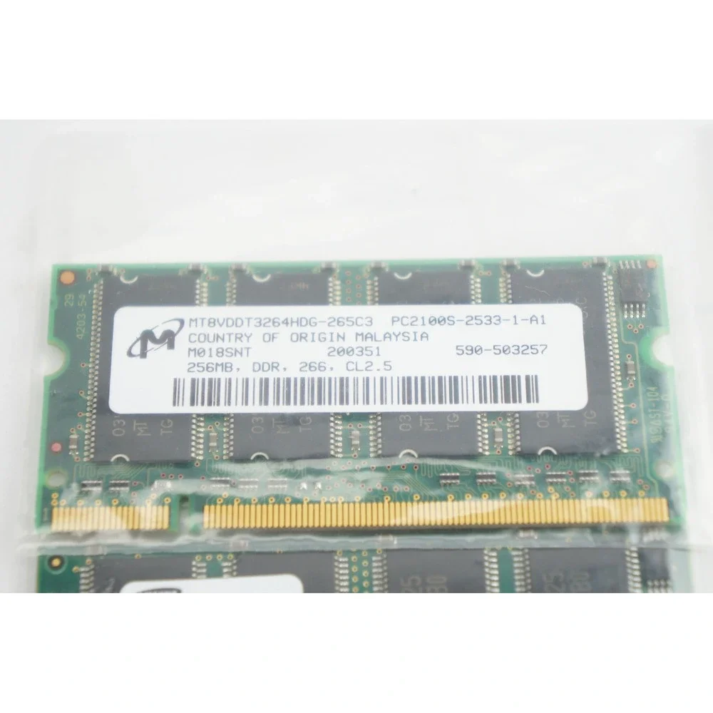 Samsung Micron‎ 3x 256MB PC2100S DDR 266MHz Laptop RAM SO-DIMM Lot EUC
